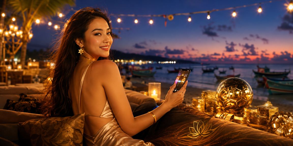 Bãi biển Mũi Né buổi chiều tà – người hâm mộ bóng đá theo dõi kèo trên điện thoại